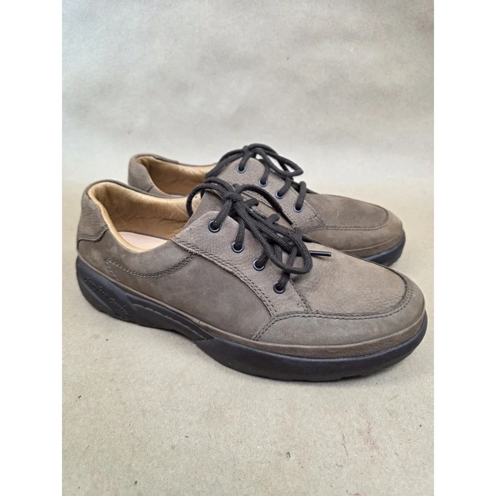 Dr. Comfort Justin (Sz 10 W) (5520) Men's Chestnut Leather Diabetic Shoe Wide